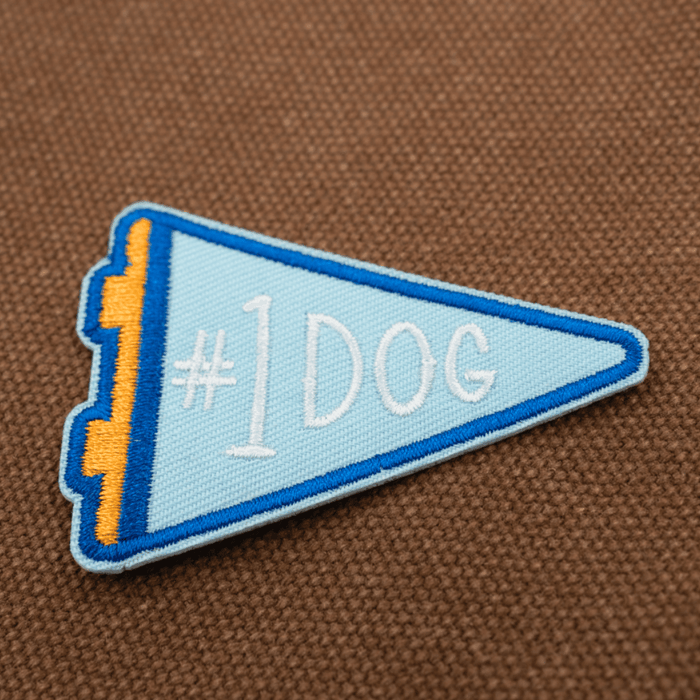 #1 Dog | Velcro or Iron-On Patches For Pets