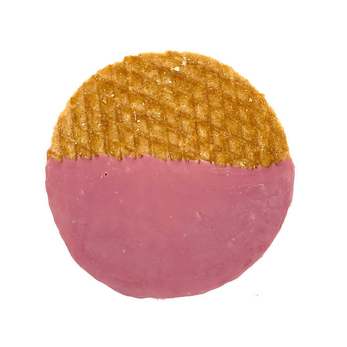 12 Ruby Chocolate Dipped Stroopwafels Cookie
