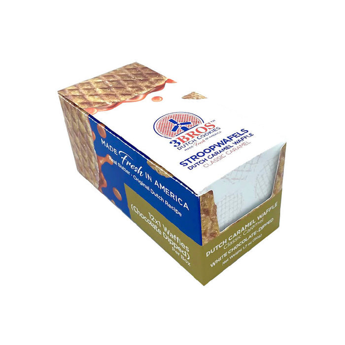 12 White Chocolate Dipped Stroopwafels Cookie