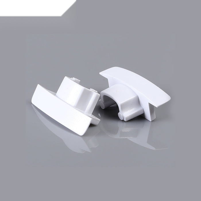 17.3mm x 7.59mm Aluminum Channel Profile with PC Cover - 2m Length, Sandy Black