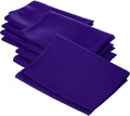 18" x 18" Polyester Poplin Napkins - Purple - Solid Rectangular Polyester Napkins for Table Decoration