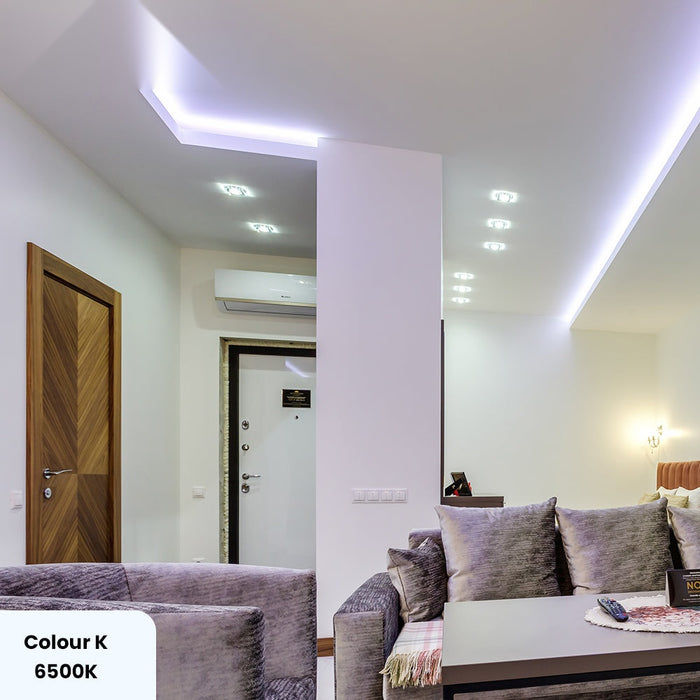 24V COB LED Strip Lights 30 Meters Reel with 480 LEDs/M, 12W/M, 1200lm/M, CRI 90-92, 6500K, IP20