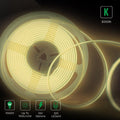 24V COB LED Strip Lights with 480 LEDs/M, 12W/M, 1200lm/M, CRI 90-92, 3000K