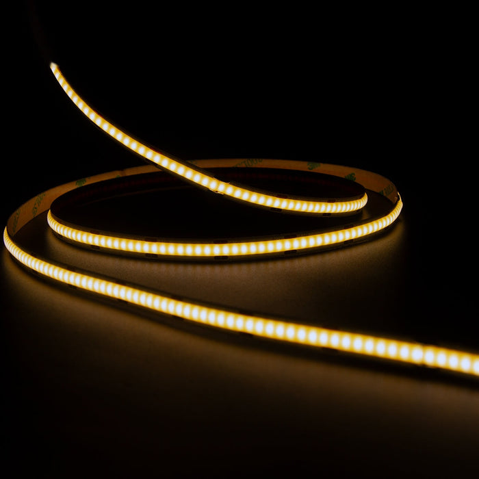 24V COB LED Strip Lights with 480 LEDs/M, 12W/M, 1200lm/M, CRI 90-92, 3000K