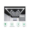 396W Designer Ceiling Light, Arrow Border, CCT Switch