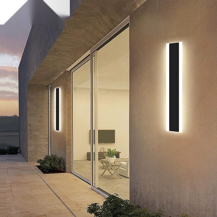 60 x 8 cms size Outdoor Acrylic Wall Lights, 32W Waterproof IP65 CCT Changing & Dimming through remote