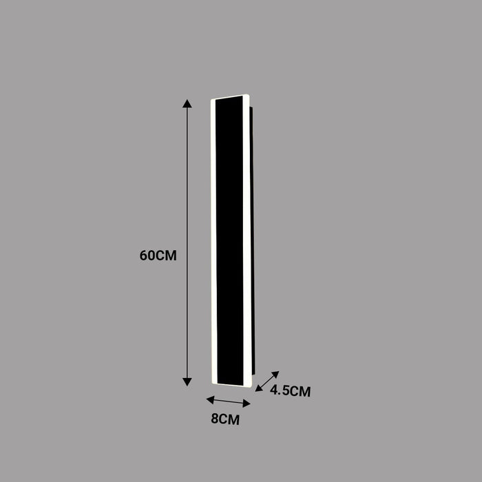 60 x 8 cms size Outdoor Acrylic Wall Lights, 32W Waterproof IP65 CCT Changing & Dimming through remote
