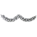 9’ Flocked Christmas Artificial Garland with 180 Bendable Branches