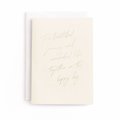 A Beautiful Journey, Wedding Greeting Card, Foil-Pressed