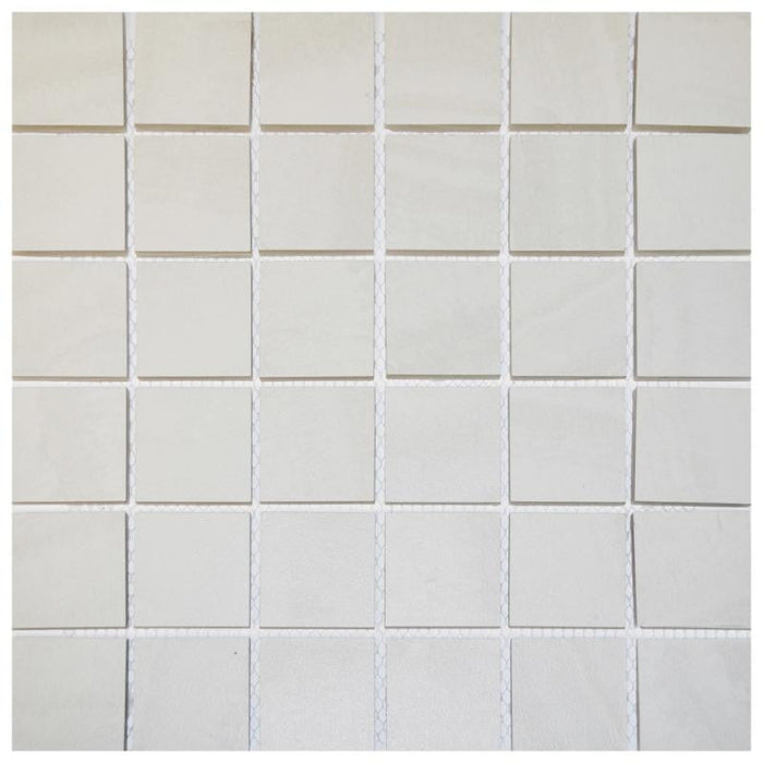 Atlas Warm Grey 2x2 Ceramic Mosaic Tile 13x13 Sheet
