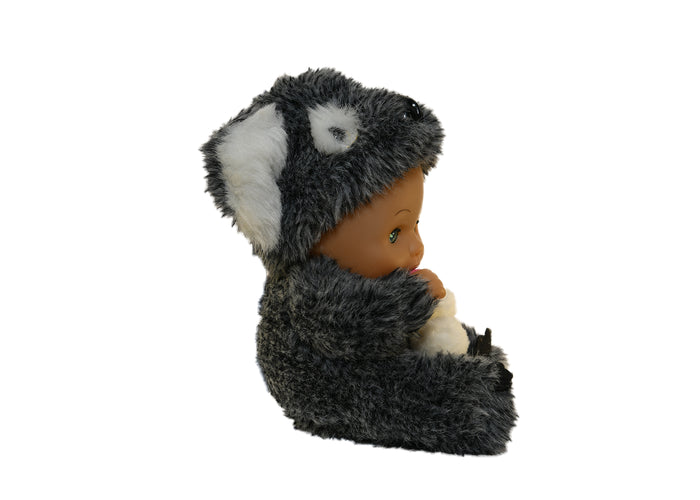 Baby Doll in Bear Outfit