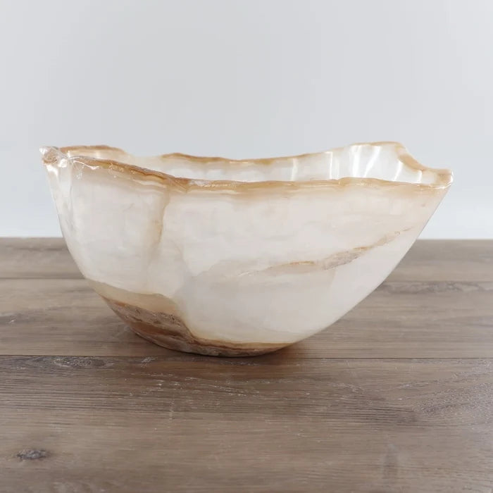 Banded Calcite Bowl 12"