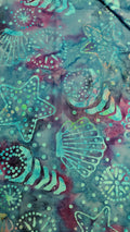 Batik - Lt. Blue w sheels # 123