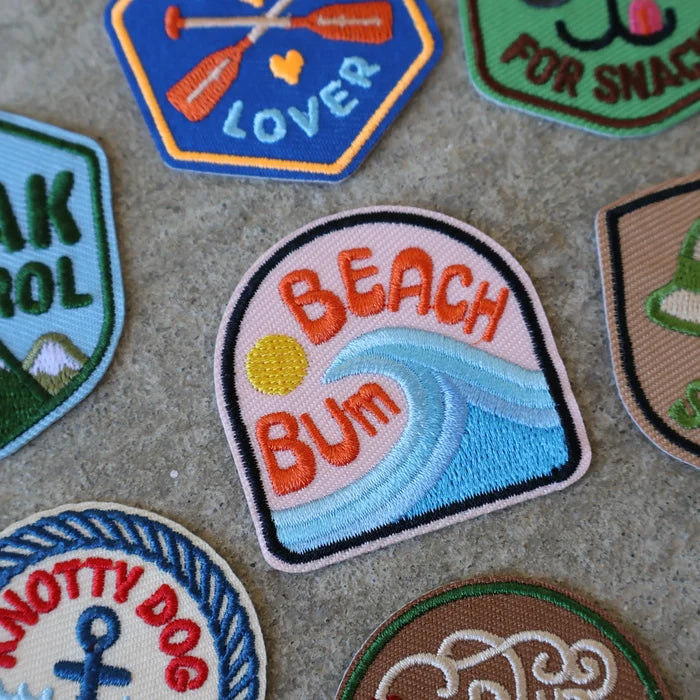 Beach Bum  | Velcro or Iron-On Patch for Pets
