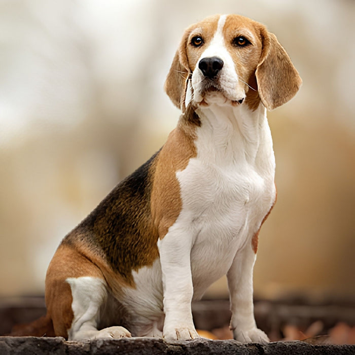 Beagle Dog Portrait Print Plush Fleece Throw Blanket