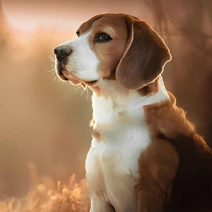 Beagle in Autumn Print Plush Fleece Throw Blanket