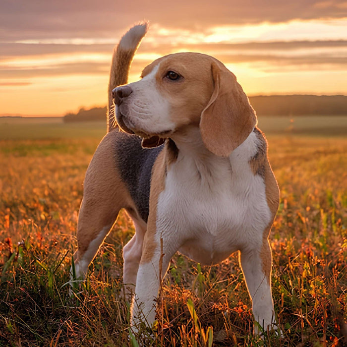 Beagle in the Field Print Plush Fleece Throw Blanket