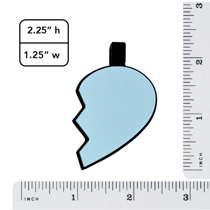 Best Friends Cursive BFF Heart Silicone ID Tags