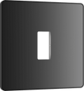 BG Evolve Black Chrome 1 module front plate - MPCDBC1B-01