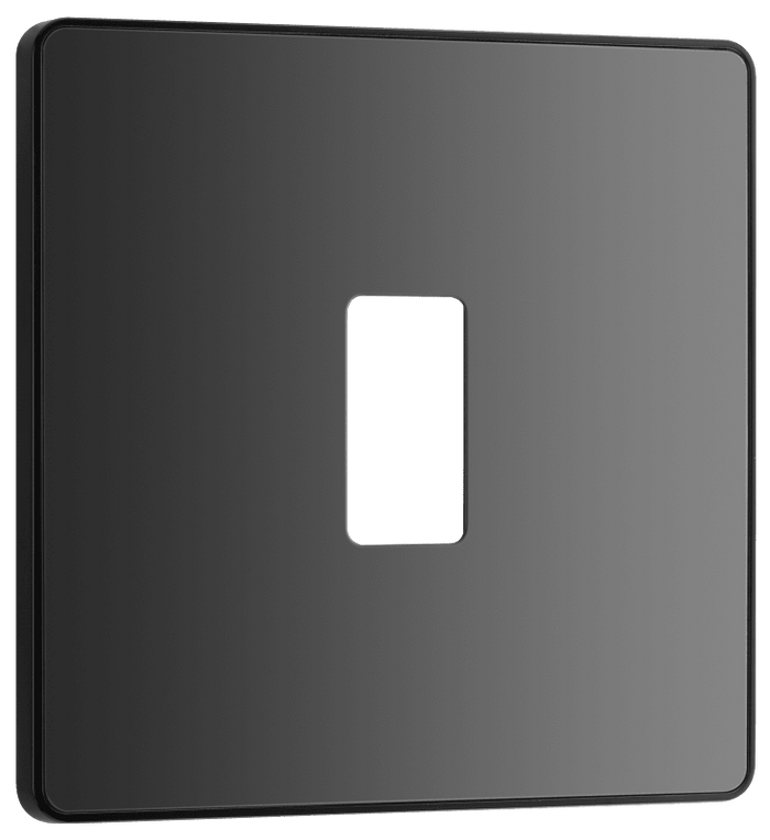 BG Evolve Black Chrome 1 module, square - RPCDBC1B-01