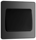 BG Evolve Black Chrome 1G 2-Way Switch, wide rocker - PCDBC12WB-01