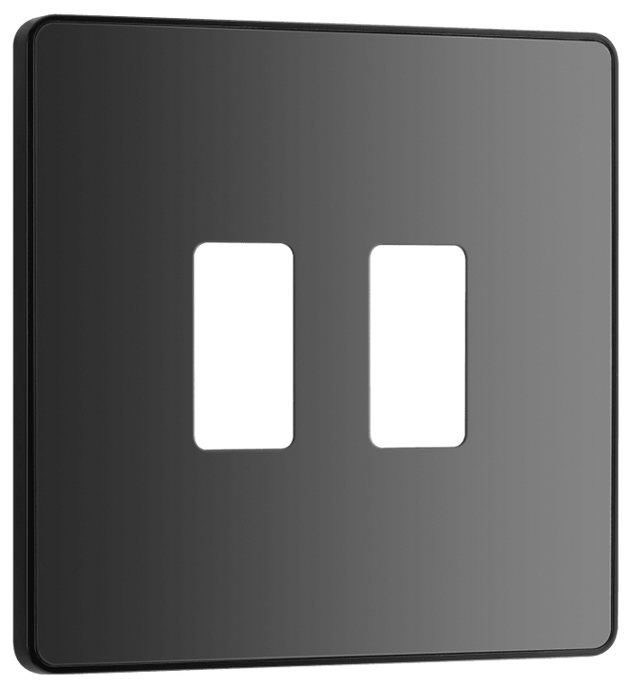 BG Evolve Black Chrome 2 module, square - RPCDBC2B-01