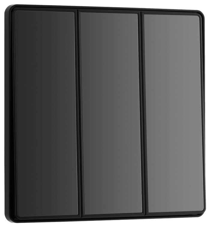 BG Evolve Black Chrome 3G 2-Way Switch, Edge Rocker - PCDBC43EB-01
