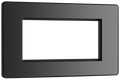 BG Evolve Black Chrome 4 module rectangular - PCDBCEMR4B-01
