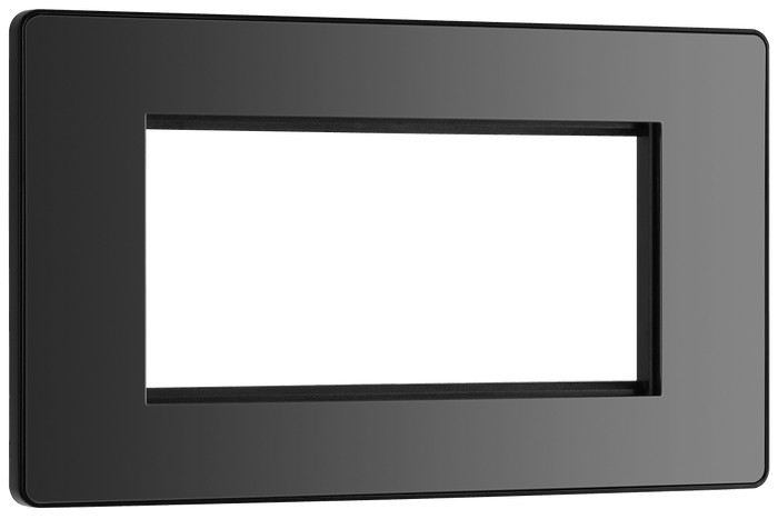 BG Evolve Black Chrome 4 module rectangular - PCDBCEMR4B-01