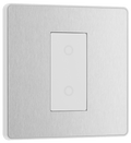 BG Evolve Brushed Steel 1G 2-Way Touch, master - PCDBSTDM1W-01