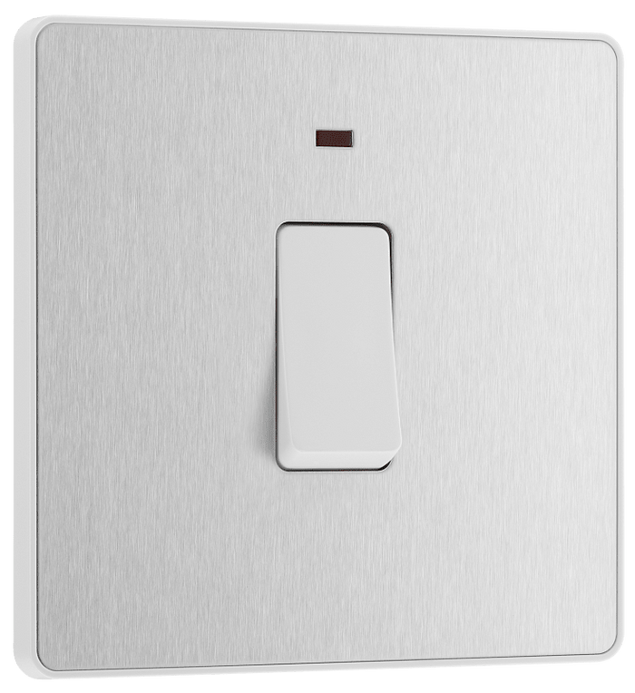 BG Evolve Brushed Steel 20A DP w/ Indicator - PCDBS31W-01