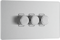 BG Evolve Brushed Steel 3G 2-Way Push 200W - PCDBS83W-01