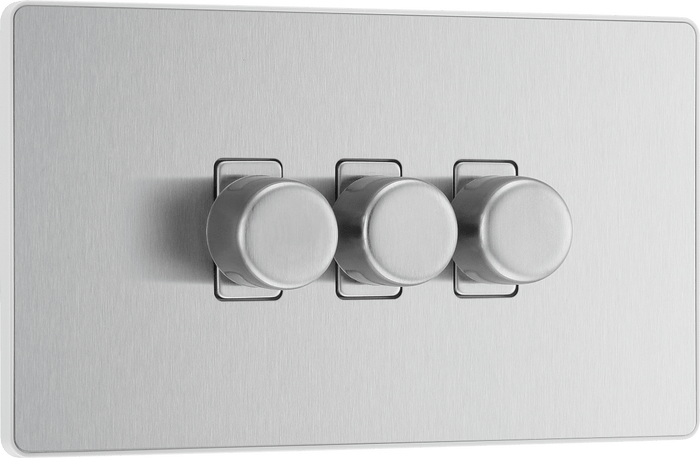 BG Evolve Brushed Steel 3G 2-Way Push 200W - PCDBS83W-01