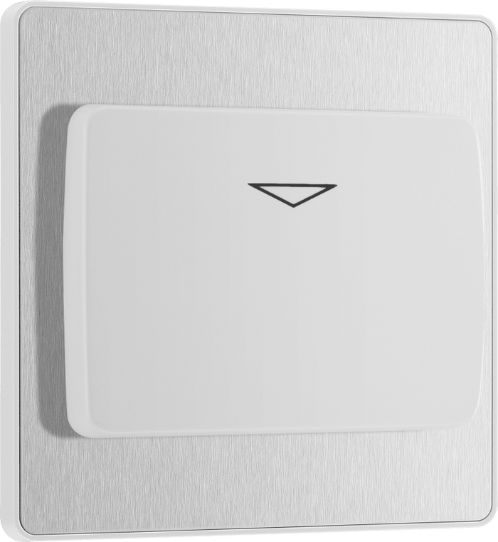 BG Evolve Brushed Steel Hotel key card switch - PCDBSKYCSW-01