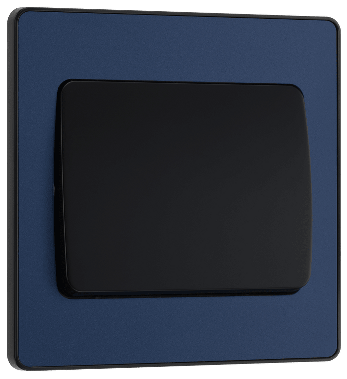 BG Evolve Matt Blue 1G 2-Way Switch, wide rocker - PCDDB12WB-01
