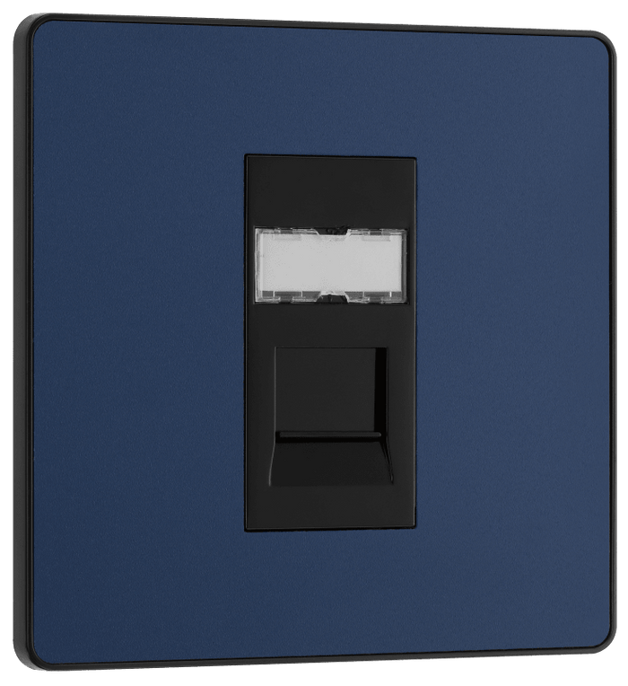 BG Evolve Matt Blue 1G RJ45 telephone socket - PCDDBRJ451B-01