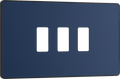 BG Evolve Matt Blue 3 module, rectangular - RPCDDB3B-01