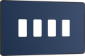BG Evolve Matt Blue 4 module, rectangular - RPCDDB4B-01