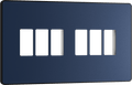 BG Evolve Matt Blue 6 module front plate - MPCDDB6B-01