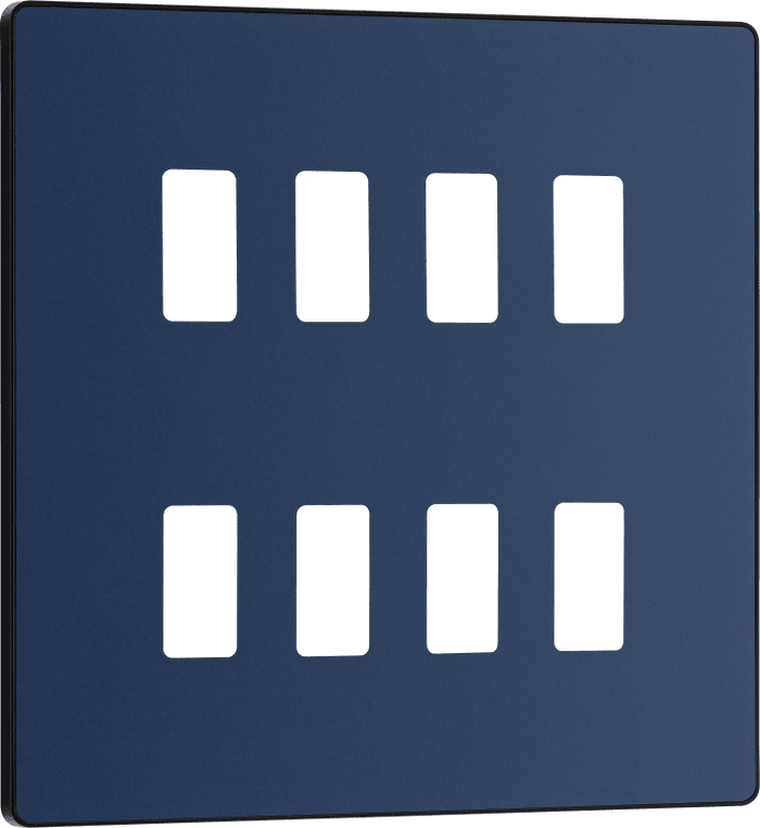 BG Evolve Matt Blue 8 module, square - RPCDDB8B-01