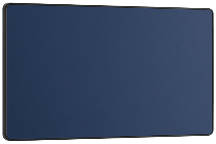 BG Evolve Matt Blue Double, blank plate - PCDDB95B-01