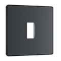 BG Evolve Matt Grey 1 module front plate - MPCDMG1B-01