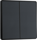 BG Evolve Matt Grey 2G 2-Way Switch, Edge Rocker - PCDMG42EB-01