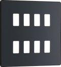 BG Evolve Matt Grey 8 module, square - RPCDMG8B-01