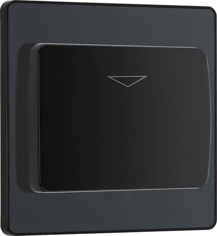 BG Evolve Matt Grey Hotel key card switch - PCDMGKYCSB-01