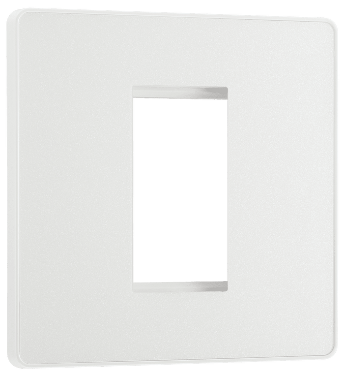 BG Evolve Pearlescent White 1 module square - PCDCLEMS1W-01