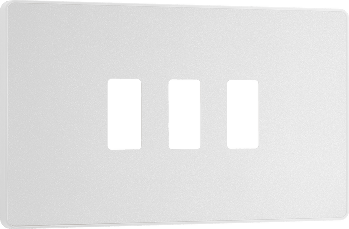 BG Evolve Pearlescent White 3 module rectangular - RPCDCL3W-01