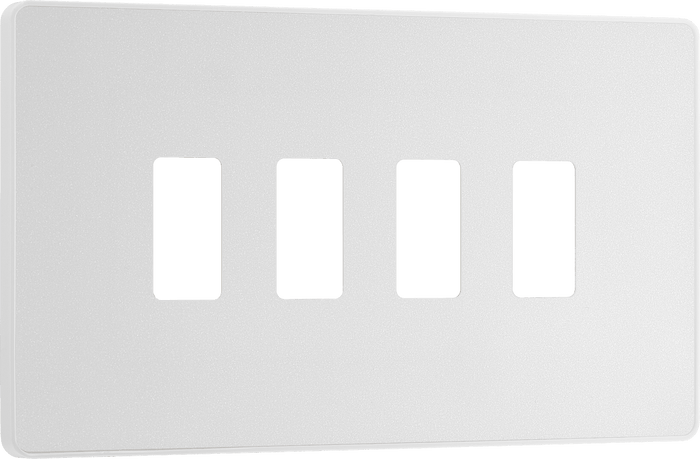 BG Evolve Pearlescent White 4 module rectangular - RPCDCL4W-01