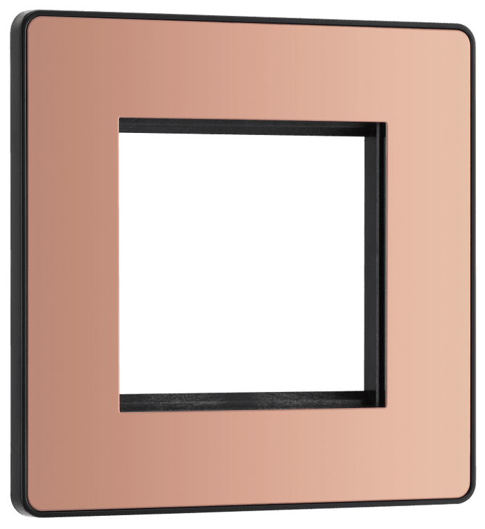 BG Evolve Polished Copper 2 module - square - PCDCPEMS2B-01