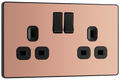 BG Evolve Polished Copper 2G SP Switch - PCDCP22B-01